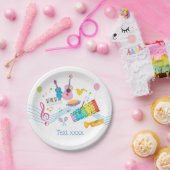 Musik, musikalische Instrumente, Drum-Kids singen Pappteller (Party)