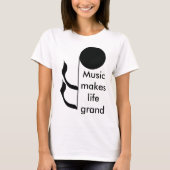 Musik-Musiker machen Leben großartigen T-Shirt (Vorderseite)