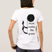 Musik-Musiker machen Leben großartigen T-Shirt (Rückseite)