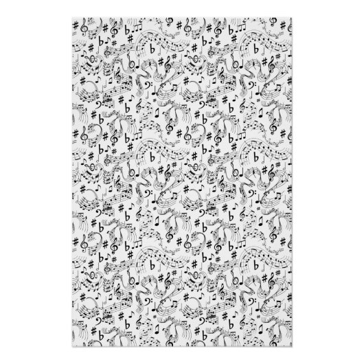 Musik, Musikhinweise Poster (Vorderseite)