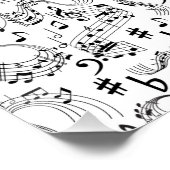 Musik, Musikhinweise Poster (Ecke)