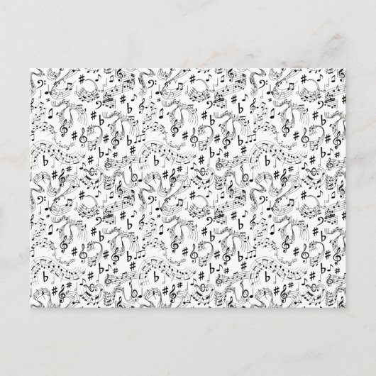 Musik, Musikhinweise Postkarte (Vorderseite)