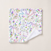 Musik, Musikstifte Badhandtuch Set (Waschlappen)