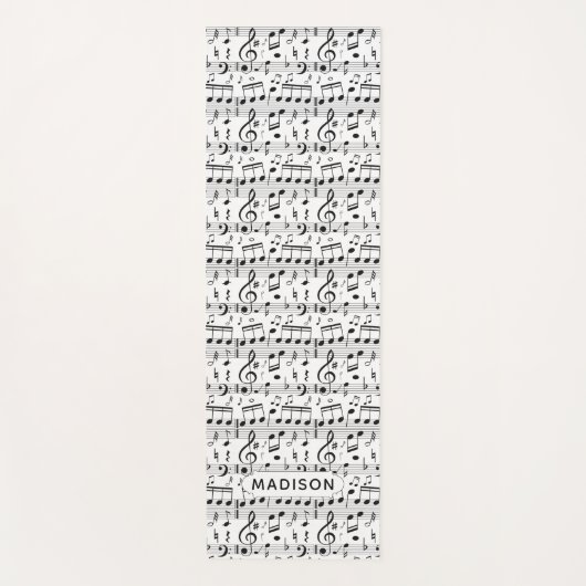 Musik-Muster-Name-Yogamatte Yogamatte (Vorderseite)