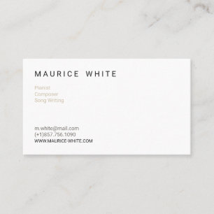 Musik-Muster Visitenkarte