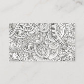 Musik-Muster Visitenkarte (Rückseite)