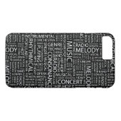MUSIK-Muster-Wortwolke Case-Mate iPhone Hülle (Rückseite (Horizontal))
