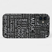 MUSIK-Muster-Wortwolke Case-Mate iPhone Hülle (Rückseite (Horizontal))