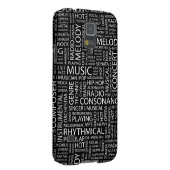 MUSIK-Muster-Wortwolke Case-Mate Samsung Galaxy Hülle (Rückseite/rechts)