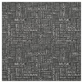 MUSIK-Muster-Wortwolke Stoff (Muster)