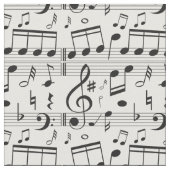 Musik-Mustergewebe Stoff (Nahaufnahme)