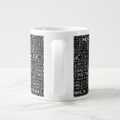 MUSIK-Musterwolke Jumbo-Tasse (Rückseite)