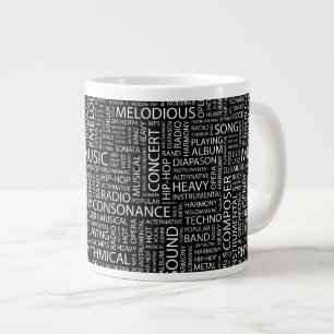 MUSIK-Musterwolke Jumbo-Tasse