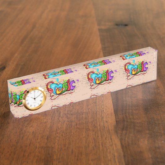 Musik Namensplakette (Seite)