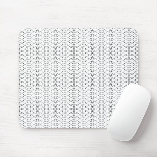 Musik Nordischer Strick Text ASCII Kunst Schwarz/W Mousepad (Mit Mouse)