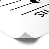 Musik Notation Erholung mit Stille Poster (Ecke)