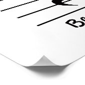 Musik Notation Erholung ruhig sein Poster (Ecke)