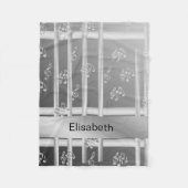 Musik, Note, Clemente, Band, Symbol, glänzend, ele Fleecedecke (Vorderseite)