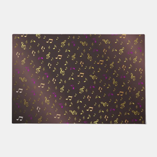 Musik, Note, Clemente, Band, Symbol, glänzend, ele Fußmatte (Vorderseite)