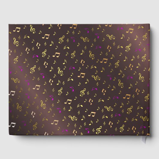 Musik, Note, Clemente, Band, Symbol, glänzend, ele Gästebuch (Rückseite)