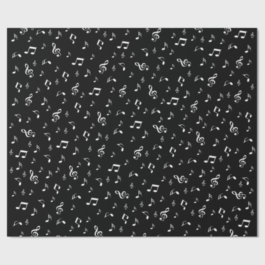 Musik, Note, Clemente, Band, Symbol, glänzend, ele Geschenkpapier (Flach)