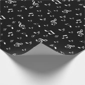 Musik, Note, Clemente, Band, Symbol, glänzend, ele Geschenkpapier (Ecke)