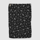 Musik, Note, Clemente, Band, Symbol, glänzend, ele Golfhandtuch (Vorderseite)