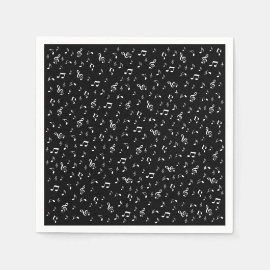 Musik, Note, Clemente, Band, Symbol, glänzend, ele Serviette (Vorderseite)
