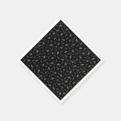 Musik, Note, Clemente, Band, Symbol, glänzend, ele Serviette (Ecke)