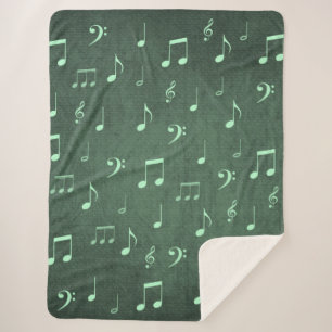 Musik, Noten, Muster, Gold, abstrakt, Gold, Sherpadecke
