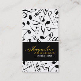 Musik-Noten Muster Künstler Gesang Visitenkarte