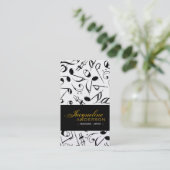 Musik-Noten Muster Künstler Gesang Visitenkarte (Stehend Vorderseite)