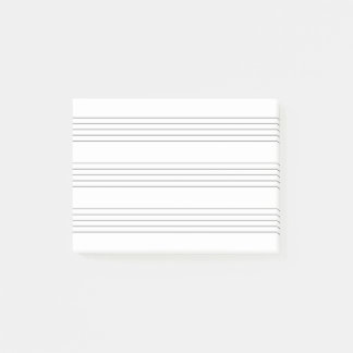 Musik Notenlinien, minimalistisch Post-it Klebezettel