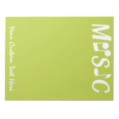 MUSIK-Notizblock Notizblock (Vorderseite)