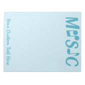 MUSIK-Notizblock Notizblock (Vorderseite)