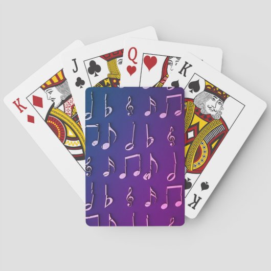 Musik, Notizen, Mute Spielkarten (Rückseite)