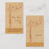 Musik Oboe Band - Konzert-Wind-Musikinstrument Visitenkarte (Vorne/Hinten)