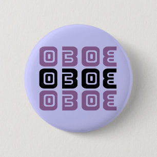 Musik Oboe Knopf Button
