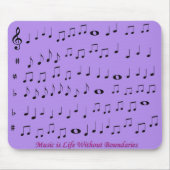 Musik ohne Grenzemousepad Mousepad (Vorne)