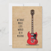 Musik ohne Musik wäre ein Fehler Einladung (Vorderseite)