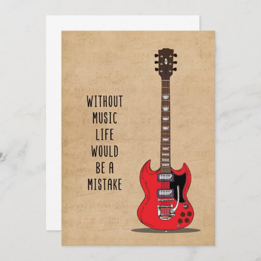 Musik ohne Musik wäre ein Fehler Save The Date (Vorne/Hinten)