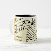 Musik ohne Worte Zweifarbige Tasse (Vorderseite Links)