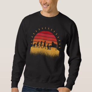 Musik Orchester Musiker Klavier Pianist Evolution Sweatshirt