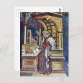 Musik, Orgel von Gentile da Fabriano Postkarte (Vorne/Hinten)