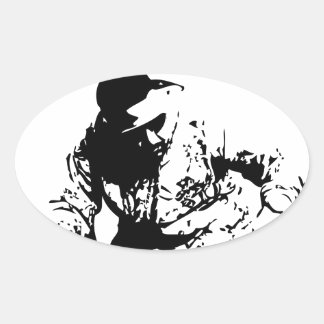 Musik Ovaler Aufkleber
