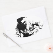 Musik Ovaler Aufkleber (Umschlag)