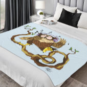 Musik Owl Fleecedecke