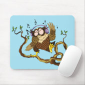 Musik Owl Mousepad (Mit Mouse)