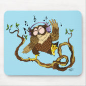 Musik Owl Mousepad (Vorne)
