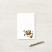 Musik Owl Post-it Klebezettel (Auf Schreibtisch)